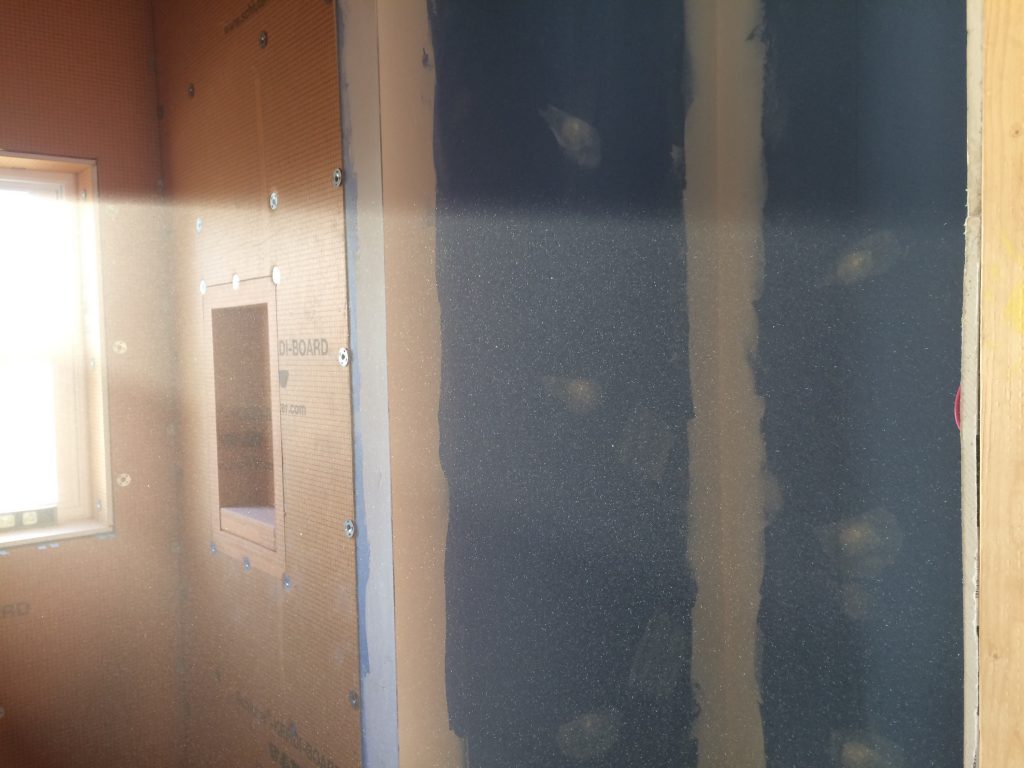 drywall dust in sun